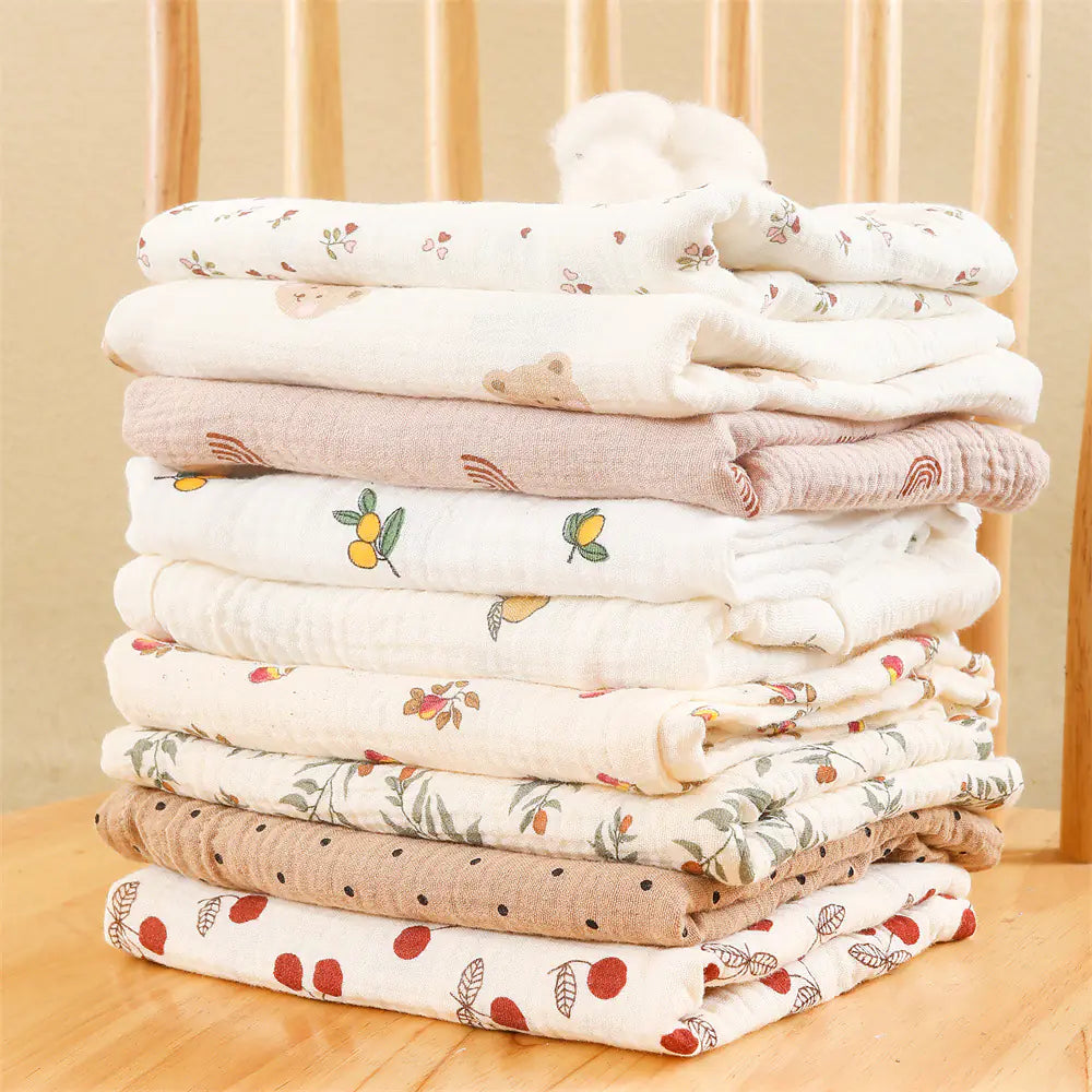 Cotton Muslin Blanket for Baby Photography and Bathing