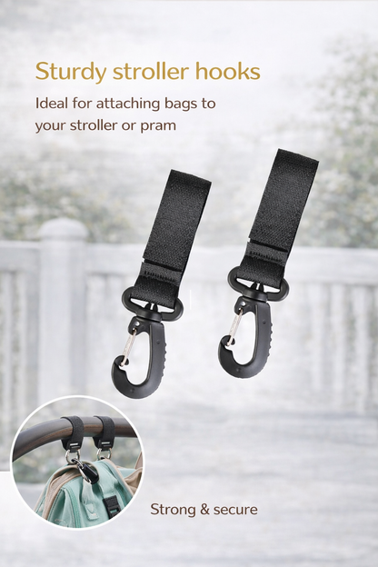 StrollHook™ – Stroller Hook with Velcro Strap