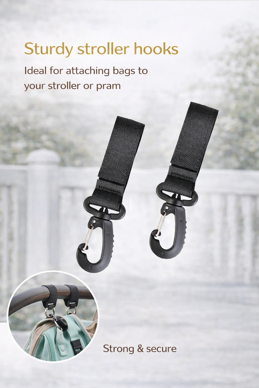 StrollHook™ – Stroller Hook with Velcro Strap