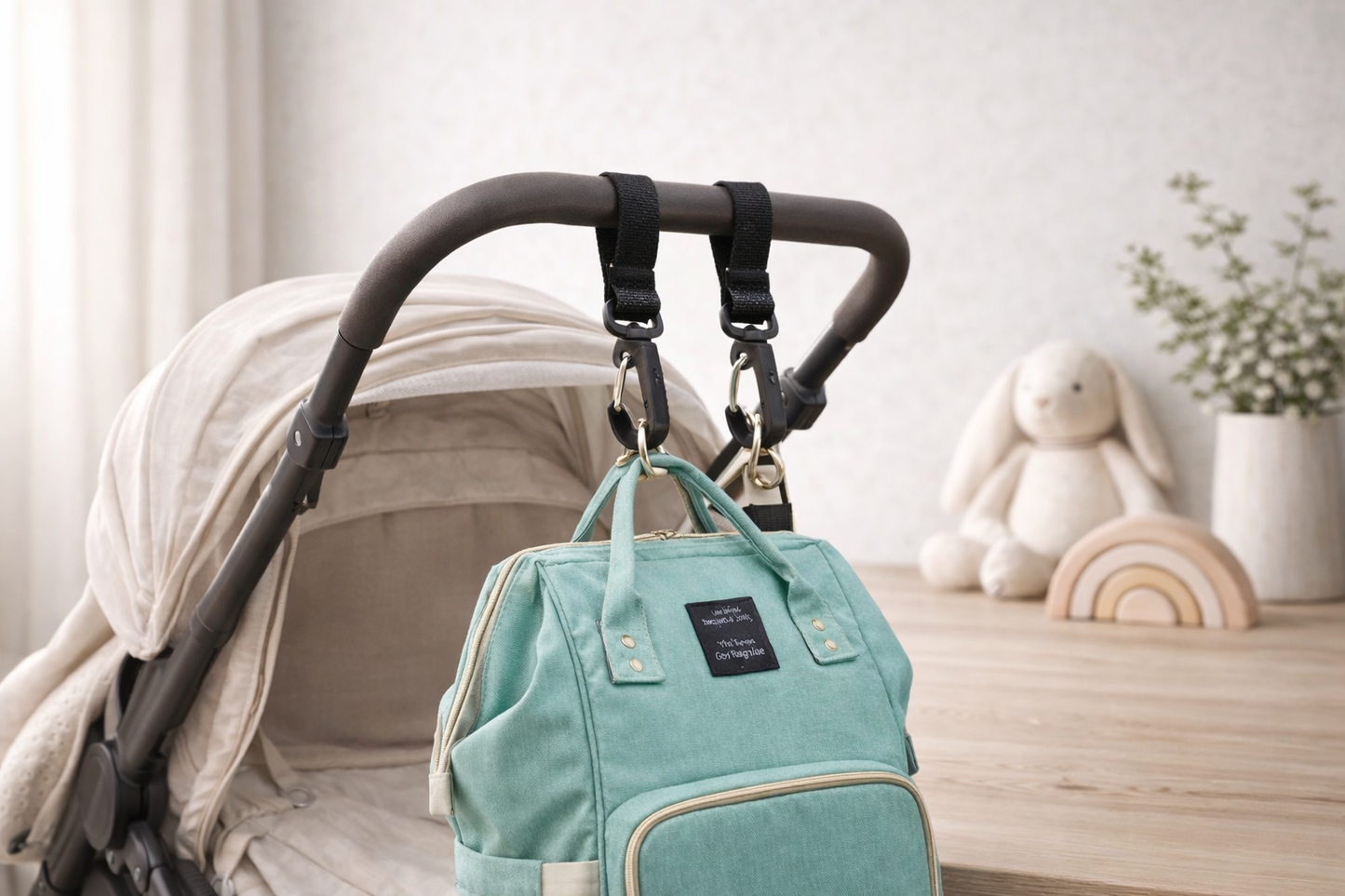 StrollHook™ – Stroller Hook with Velcro Strap